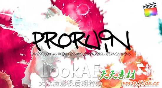 FCPX插件：刮痕污渍脏乱效果 ProRuin for Final Cut Pro X