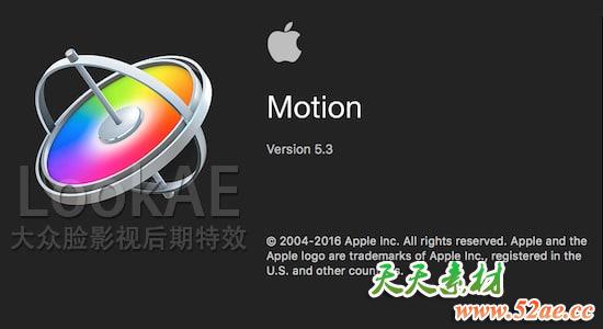 苹果视频制作编辑软件 Motion 5.3.2（英/中文版）高速下载 FCPX软件-第1张