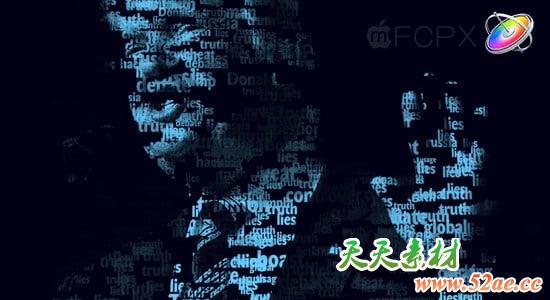 Apple Motion 5 教程：众多三维粒子文字汇聚图像效果 Word Cloud Tutorial