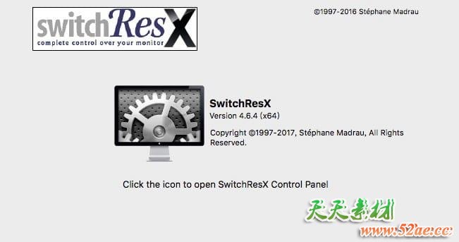 Mac软件：自定义分辨率调整修改工具 SwitchResX 4.6.4 支持黑苹果
