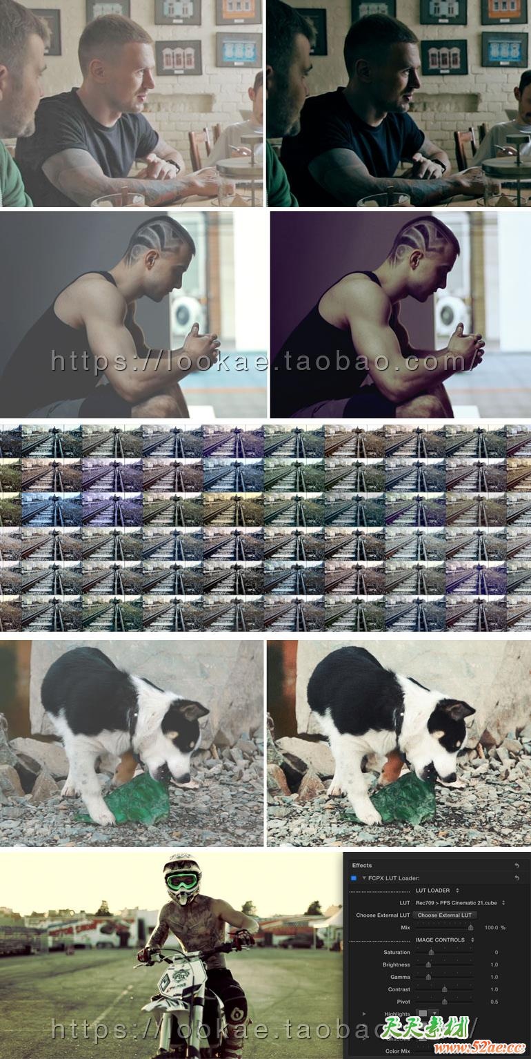 FCPX调色插件：60组电影大片风格 LUT 预设调色 LUT CINEMATIC 1.5ES（更新支持macOS Sierra 10.12） FCPX插件-第2张