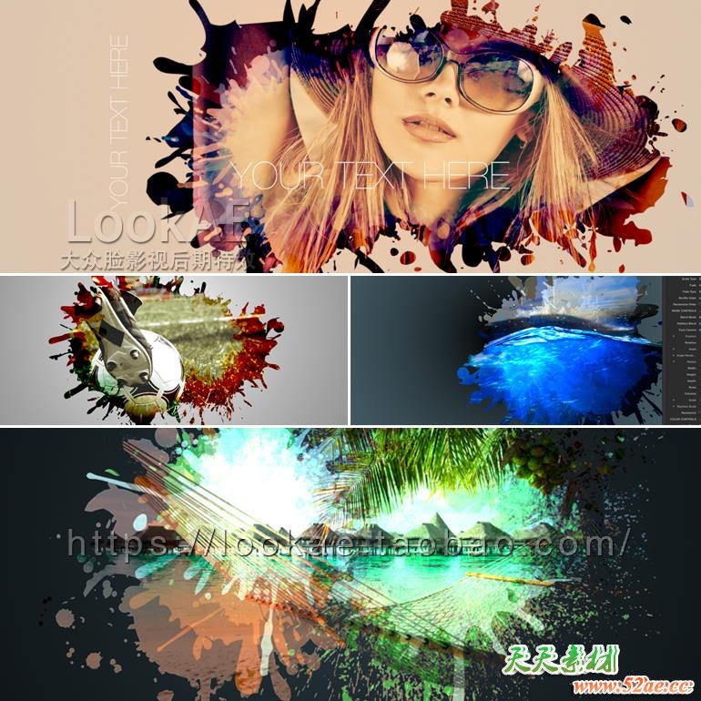 FCPX插件：45种中国风水墨飞溅晕开遮罩视频展示 PROPANEL Vol.3 FCPX插件-第2张