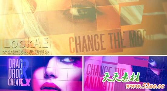 FCPX主题插件：时尚奢华翻转图文视频展示包装 Fashion Flip