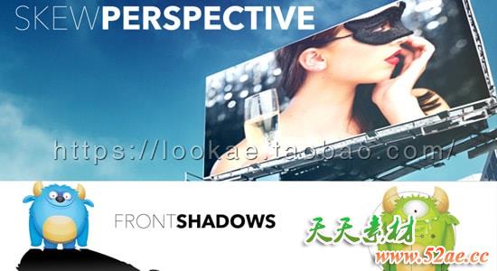 FCPX插件：三维透视替换屏幕画面反射倒影插件 PROSKEW