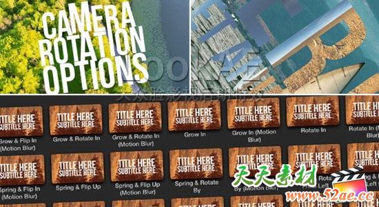 FCPX转场插件：文字大标题镂空遮罩动画转场 TransText Vol.2