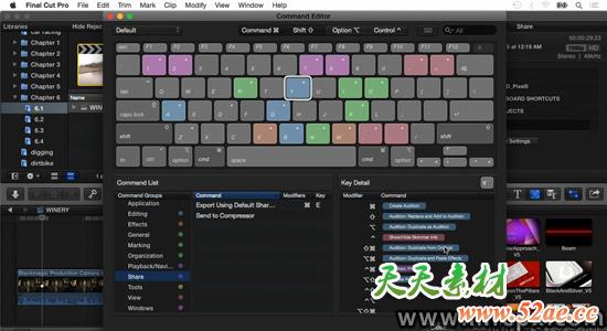 FCPX教程：键盘快捷键设置编辑教程 Lynda Final Cut Pro X Guru: Keyboard Shortcuts