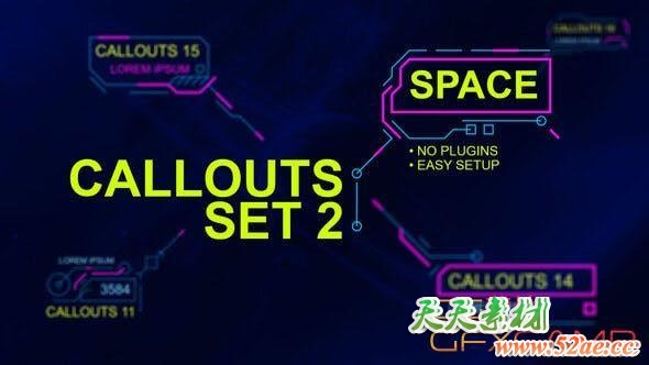 Callouts set 2 space 24318176