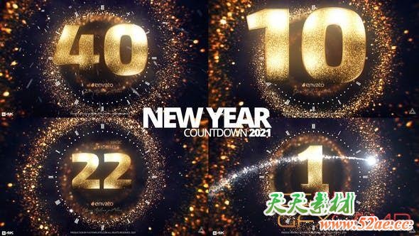 Golden New Year Countdown 2021 29809141