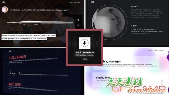 Audio Waveform With Phone Dialog 29852078