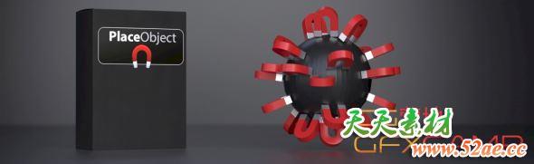 C4D物体模型放置插件 C4DZone Place Object v2.1.0 For Cinema 4D R23 Win破解版-天天素材网