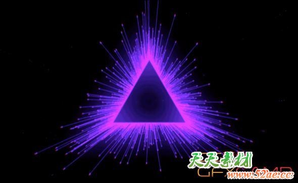 70组霓虹赛博朋克动感图形动画视频素材 Motion Science – Neon Glitch Shapes-天天素材网