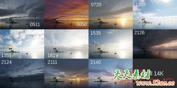 14K天空高动态贴图素材 PG Skies v5 – 20 HDRI-天天素材网