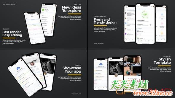 AE模板-简洁苹果手机iPhone APP展示片头 Phone 11 – App Promo Titles