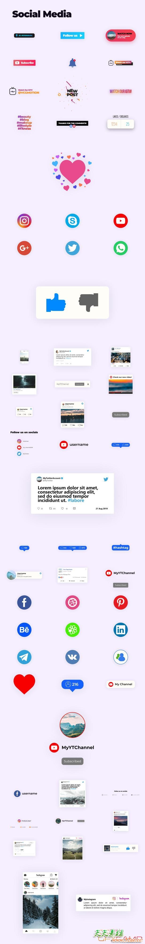 AE脚本+PR预设-6000组扁平化文字标题背景字幕排版指示线Logo图标MG动画 Trendy Graphics V5.6 破解版