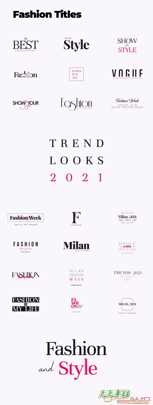 AE脚本+PR预设-6000组扁平化文字标题背景字幕排版指示线Logo图标MG动画 Trendy Graphics V5.6 破解版