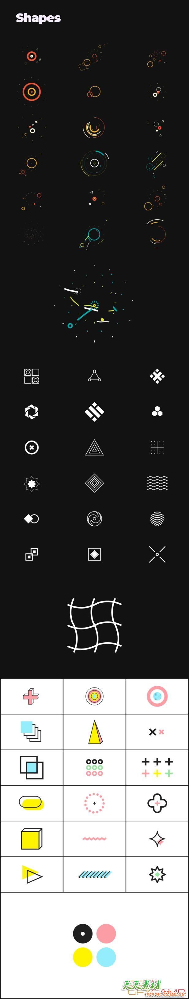 AE脚本+PR预设-6000组扁平化文字标题背景字幕排版指示线Logo图标MG动画 Trendy Graphics V5.6 破解版