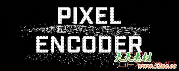 AE/PR像素编码风格特效插件 Aescripts Pixel Encoder v1.4.1 Win/Mac + 使用教程-天天素材网