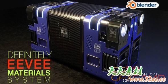 Blender真实材质预设插件 Definitely Eevee Materials System v7 for Blender 2.8+-天天素材网