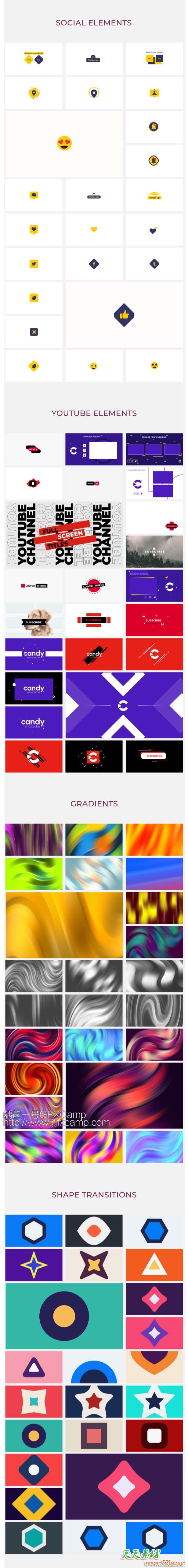 Premiere/PR脚本预设-4300文字标题字幕条指示线图形背景排版动画 破解版