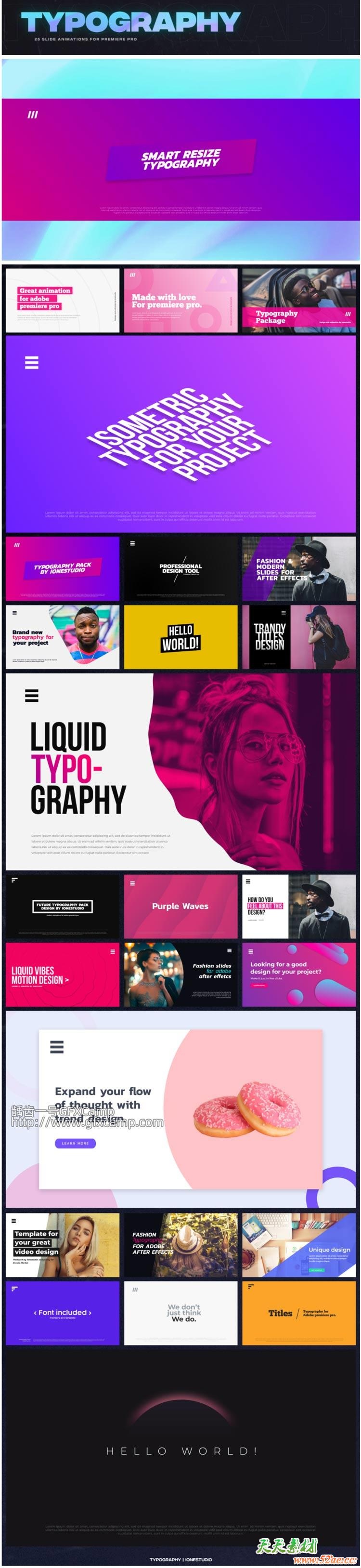 AE+Premiere/PR脚本-2500组无缝视频转场文字标题排版字幕条动画调色特效预设V2 破解版