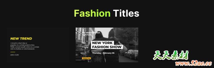 AE+PR脚本-400组创意时尚商务企业简洁文字标题排版字幕动画预设 破解版