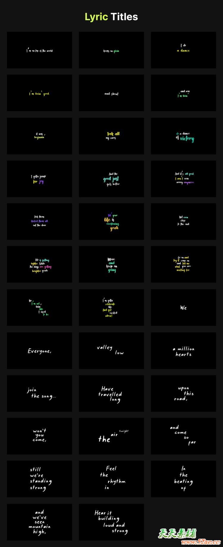 AE+PR脚本-400组创意时尚商务企业简洁文字标题排版字幕动画预设 破解版