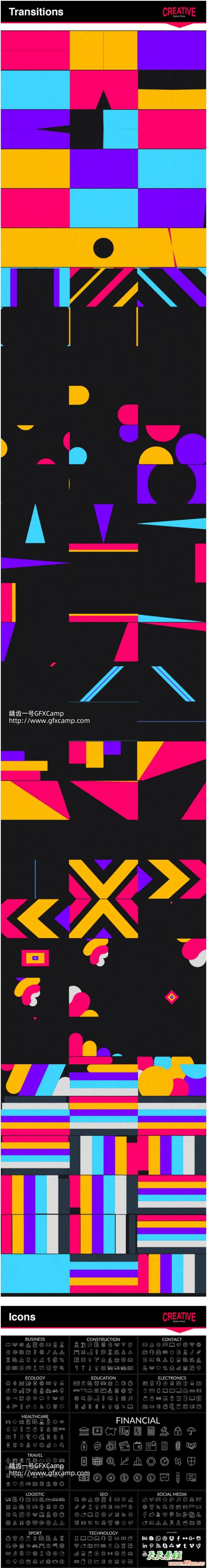 AE+Premiere/PR脚本-1000组文字标题排版片头人名字幕条指示线背景动画预设