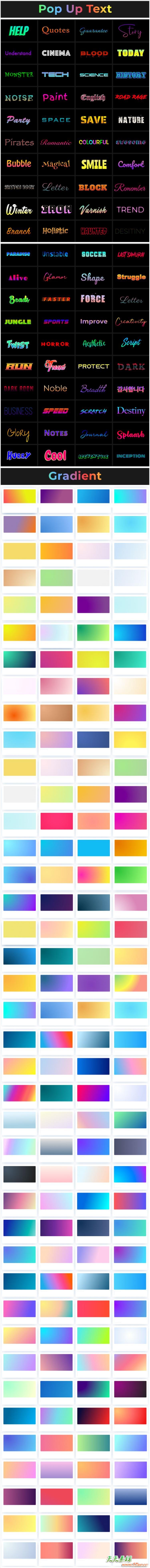 FCPX插件-5000+文字标题排版字幕条指示线LUTS视频调色无缝转场包