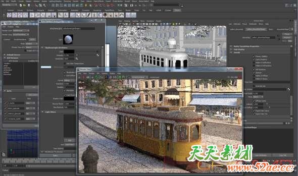 Maya阿诺德渲染器插件 MtoA SolidAngle Maya To Arnold v5.3.5.3 2019/2020/2022/2023 Win替换破解版-天天素材网