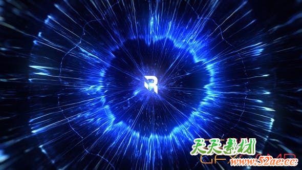 AE模板-线条能力冲击波Logo动画 Shockwave Logo V3-天天素材网