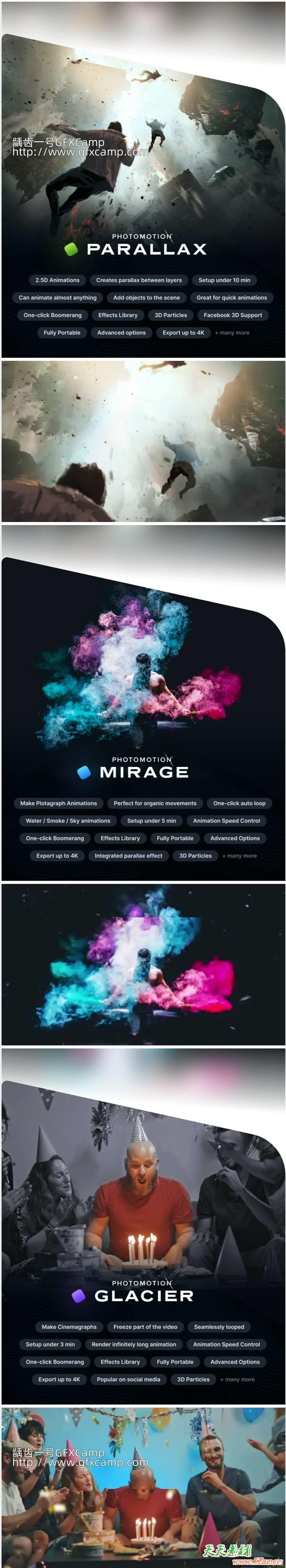 AE模板-人物风景图片转三维摄像机运动视差3D动画+视频教程 Photomotion v11.1 +官方付费会员教程