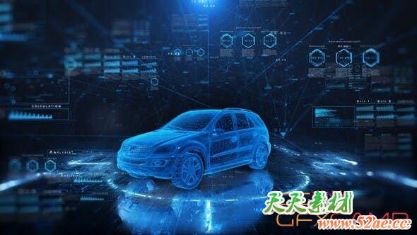 AE模板-科技感元素片头开场 Technology Opener-天天素材网