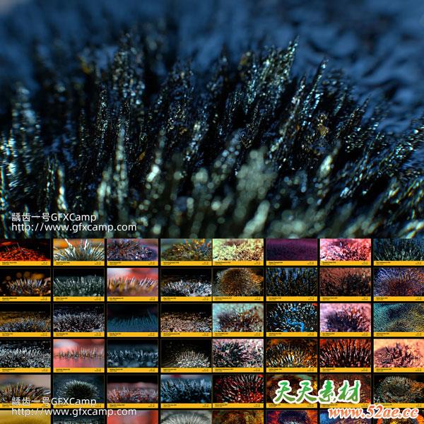 100组近距离微观磁铁特效4K视频素材-天天素材网