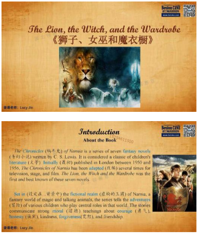 《纳尼亚传奇1》英文原版导读精讲视频课程全集(37讲 含单词表)-天天素材网