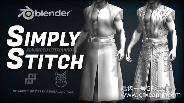Blender针痕缝线插件 Simply Stitch V1.4.4-天天素材网