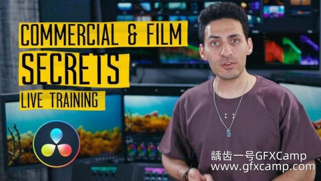 达芬奇商业视频调色教程 Waqas Qazi – Commercial & Film Look Secrets Live Training-天天素材网