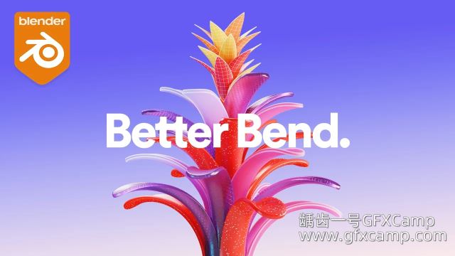 Blender模型弯曲几何节点预设 Better Bend V1.1-天天素材网