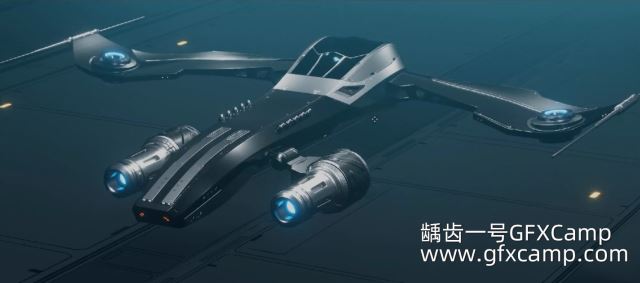 Blender科幻飞船硬表面建模教程 Blender Bros – Catana Interceptor Ship-天天素材网