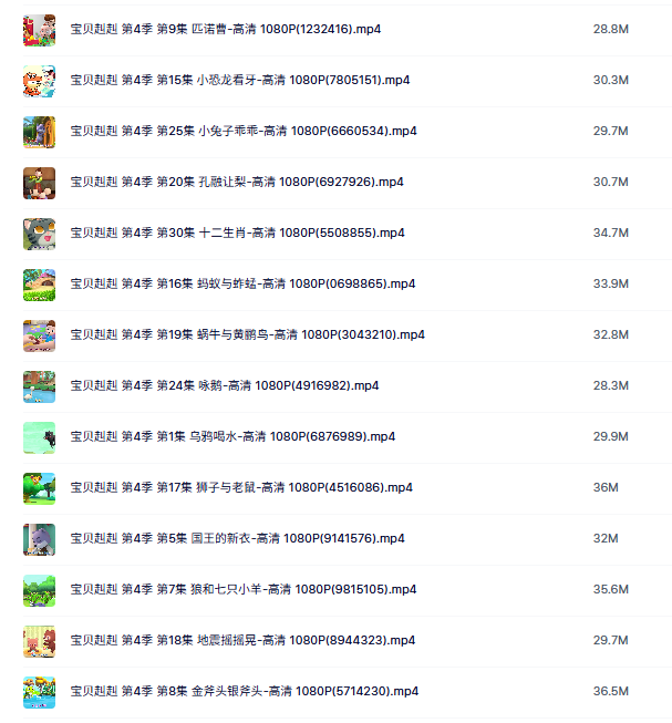 亲子育儿早教视频动画《超级宝贝JOJO》第四季 中文语音 全30集下载 mp4国语1080p 适合1-4岁 百度云网盘-天天素材网