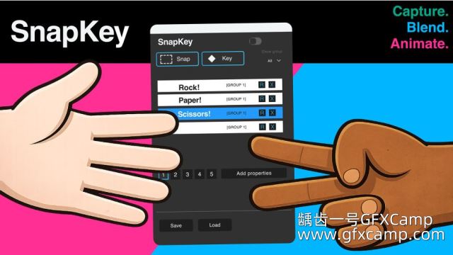 AE图层动画融合过渡脚本 Aescripts SnapKey V1.6.1-天天素材网