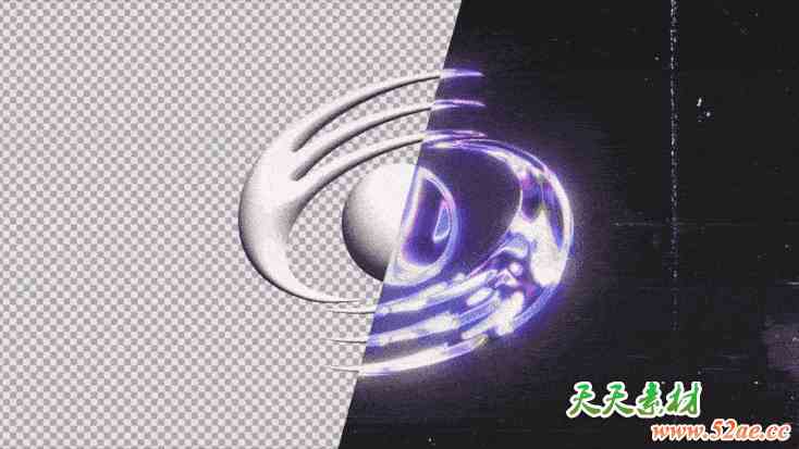 AE模板+PR预设-时尚Chrome铬合金彩色涂鸦风格Logo文字动画