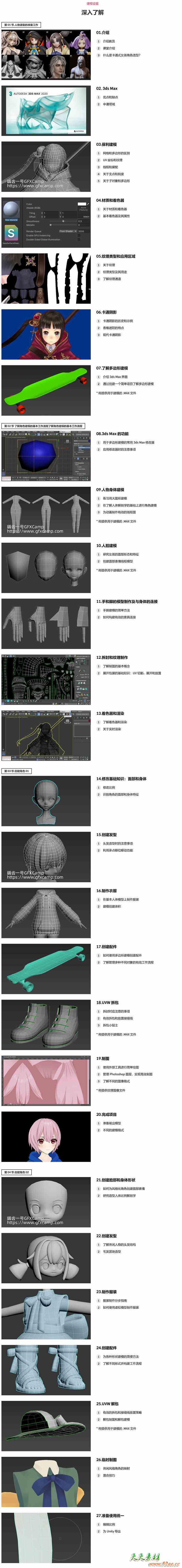 Coloso 3DS MAX卡通风格角色建模三渲二材质着色教程 中文/英文/韩文字幕