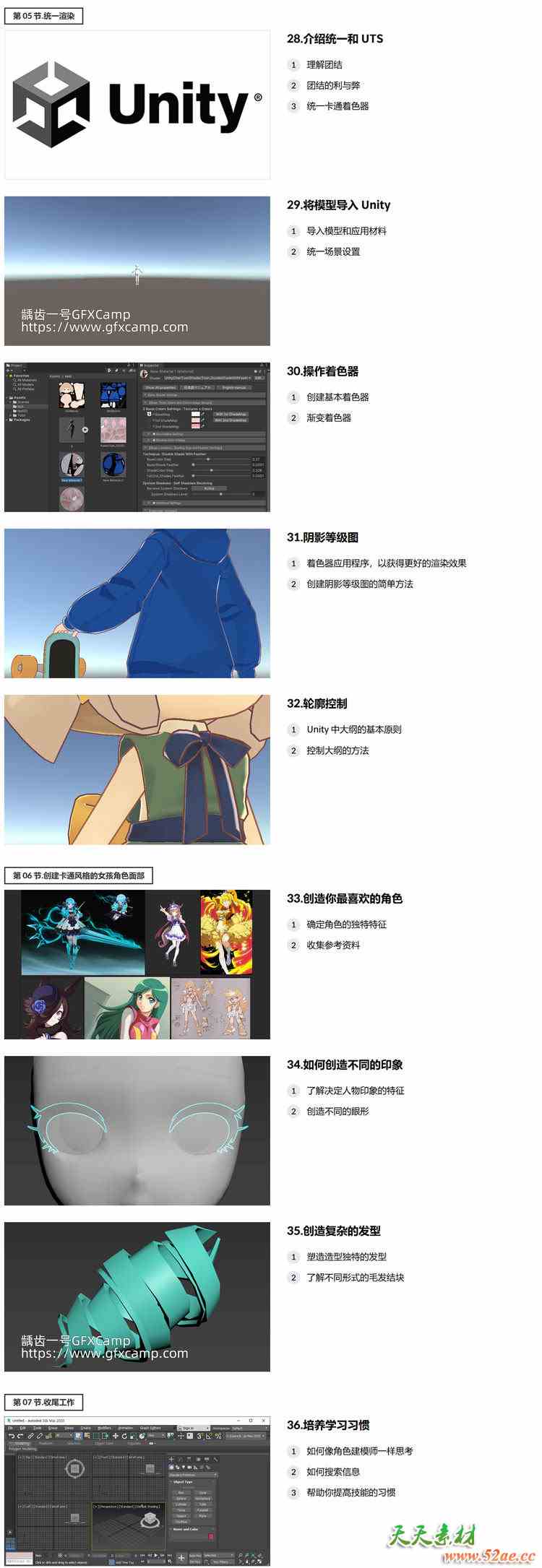 Coloso 3DS MAX卡通风格角色建模三渲二材质着色教程 中文/英文/韩文字幕