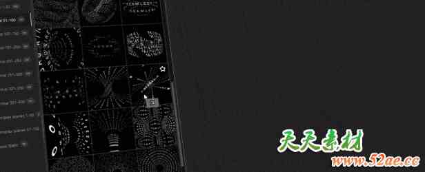AE脚本-500组无限循环创意文字排版海报字幕动画第二套