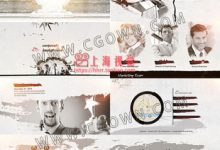 AE模板-大气经典中国风水墨风格企业公司时间表宣传专题片视频-天天素材网