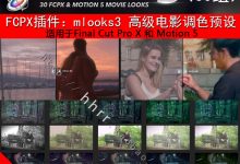 FCPX插件：motionvfx mlooks3 最新高级电影调色预设（共30组）-天天素材网