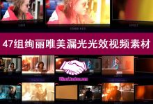 47组绚丽唯美浪漫朦胧漏光效婚礼庆MV微电影前景调色装饰视频素材-天天素材网