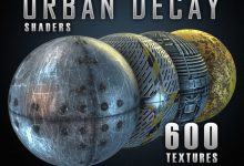 600+Element 3D/E3D石头钢铁混凝土城市建筑涂鸦2K材质预设包-天天素材网