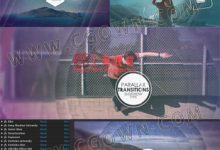 AE模板-自定义图形状三维空间视差旅游风景图片展示开场宣传片头-天天素材网