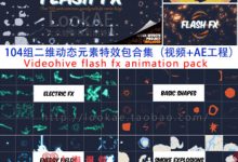 104组二维动态元素特效包视频+AE工程Flash Fx - Animation Pack-天天素材网